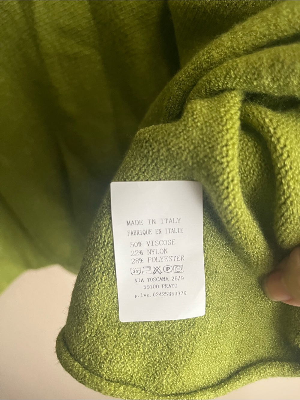 Lightweight Olive Green Women's Knit Sweater Top - Picture 2 of 4